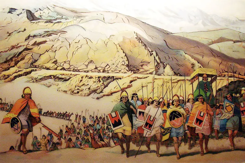 Escena de Guerra en el Imperio Incaico